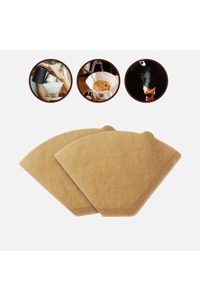 AVA Filtre de Cafea din Hartie Naturala, 40 Bucati, 12.5x5.5x6.7cm, Maro