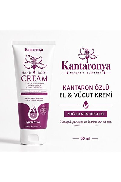 Kantaronya St. John's Wort Extract Premium Hand and Body Care Cream 50 ml |  ...