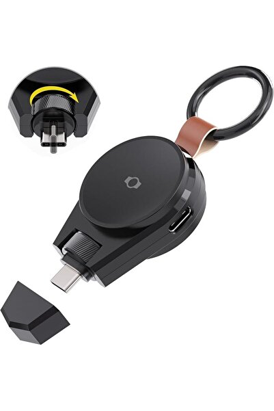 X SPRING Portable Watch Charger, 2-in-1 Magnetic Charging Dock with USB-C Cab...