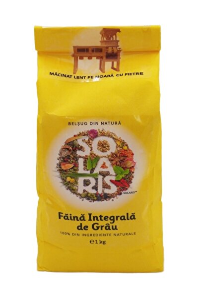 Solaris Plant Faina integrala de Grau romanesc 100% , macinata lent pe moara ...