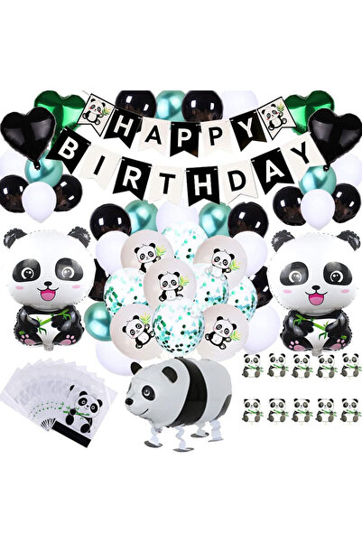 Generic Brand Panda Themed Birthday Party Decorations Full Set