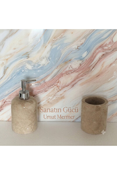 umut mermer رخام بيج رائع 2 قطعة