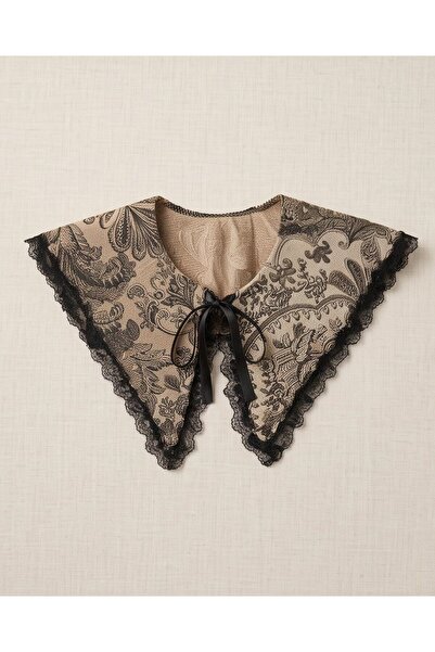 Elit Scarf Elite Woven Collar with Tulle Details on the Edges