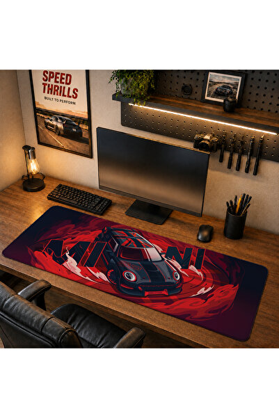 RUGRUMBA DRW1006 40x90cm Gaming Player XL Mousepad cu margini cusute, dimensi...