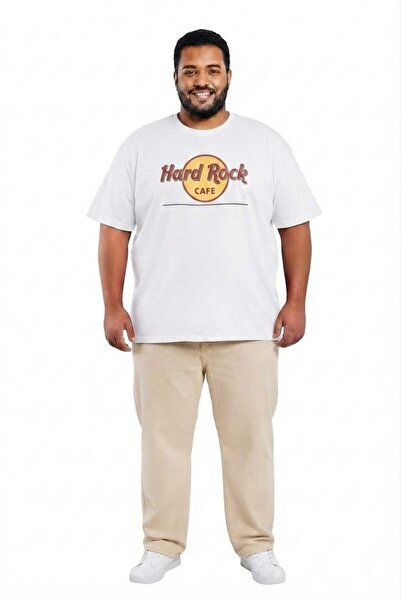 Gutty تي شيرت رجالي أبيض 100% قطن مقاس كبير - 3XL 4XL 5XL 6XL 7XL 8XL 9XL 10X...