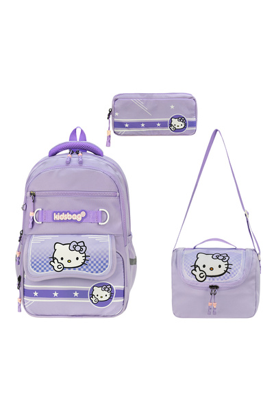 MASTER PACK Jasminel Suya Dayanıklı 3 Lü Beslenmeli Kalemlikli Hello Kitty De...