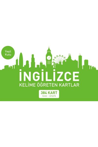 Mavi Kelebek Yayınları English Word Learning Cards Green Box