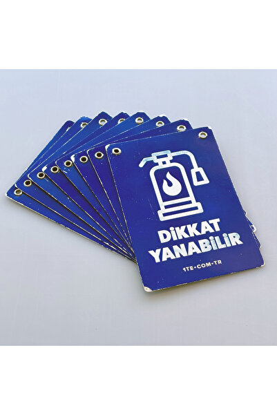 Bauhaus Isg Aluminum Warning Sign Set (13X18Cm, 8 Pcs)