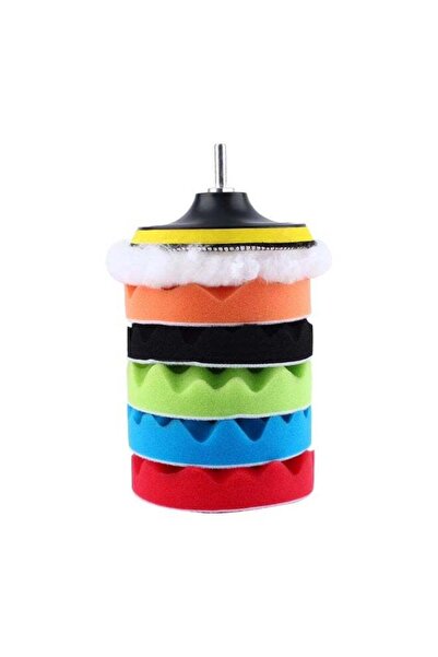 Generic 7Pcs 4 Inch Car Polishing Pad Kit with M10 Drill Adapter