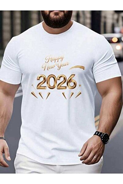 25W Number Print 2026raphic Tee T Party Happy Men's Fireworks Hello Shirt Ret...