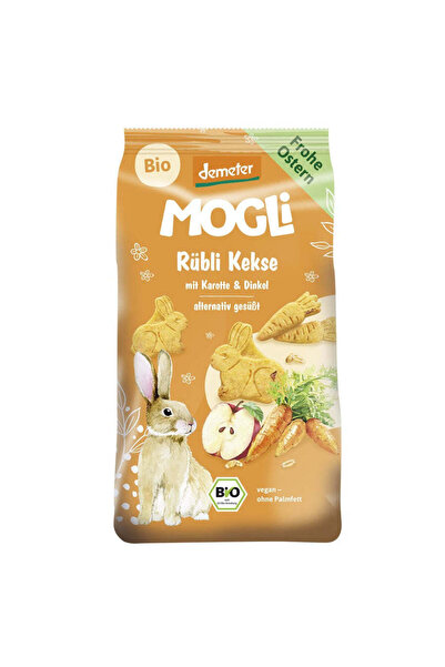 Mogli Biscuiți ecologici de spelt pentru iepurași cu măr și morcovi 125 g