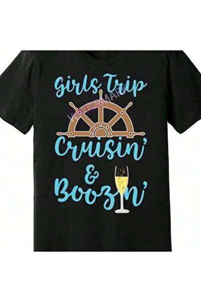 9TAY Trip Boozin And Cruisin Cruise Ship Gift 227716 Funny Men's Short Sleeve...