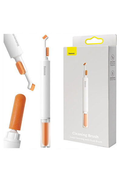Baseus Perie de curățare pentru căști, albă, pentru accesorii audio 3 în 1