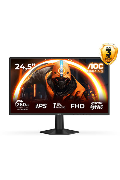 Aoc 24G50Z2 23.8″ 260Hz 0.3ms Fast IPS Adaptive Sync HDR10 FHD Siyah Gaming M...