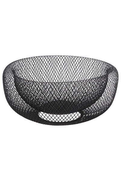 FİVE Coș metalic 27 cm, Negru - Plasă