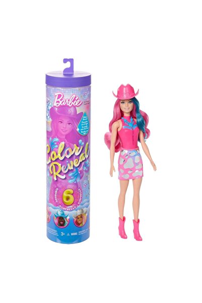 mattel Păpușa Barbie Color Reveal cu ținută care se transformă la contact cu ...