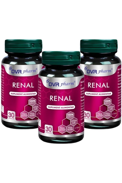DVR Pharm Pachet Renal, formula 9 extracte + albastru metilen, a vezicii urin...