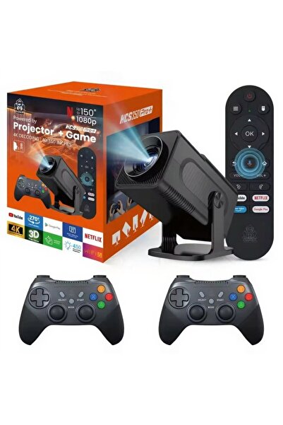 OEM 4K Projector Με Ρετρό Παιχνιδομηχανή HCS350 PRO Plus Android 11 Dual Wifi...