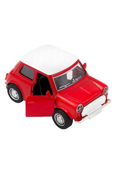 OEM Mașină model diecast Mini Cooper roșie, scară 1:36, cu uși care se deschid