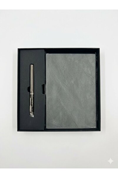 Generic Brand Set Cadou Agendă A5 și Pix, Notebook Business cu Copertă Textur...
