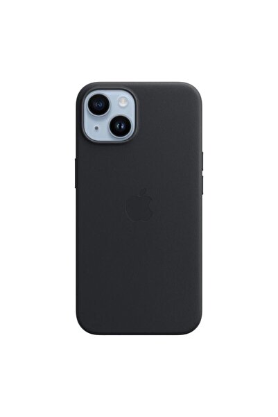 Apple Γνήσια Θήκη MPP43FE/A Leather Magsafe Cover for iPhone 14 Midnight
