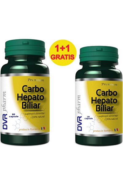 DVR Pharm Pachet Carbo Hepato Biliar, 2 flacoane, 90cps