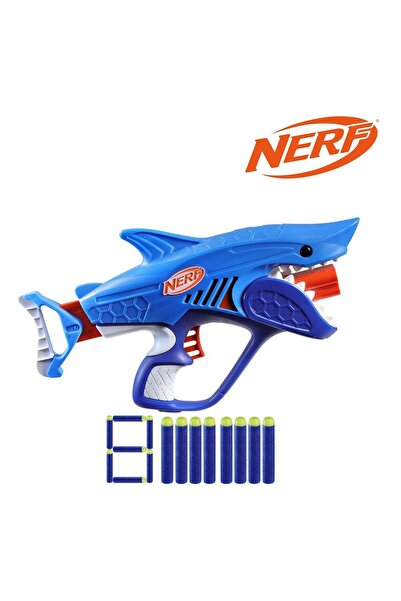 Hasbro Nerf Sharkfish Elite 2.0 Blaster - Design Albastru și Roșu