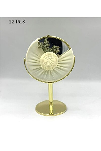 GIFT 12-piece gold mirror with a coordinated base (event distributions)