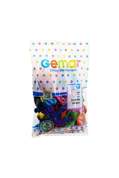 Marsilyan 10 Inches - 26cm Mixed Color Printed Balloon () Ilkel-Grp9Y84
