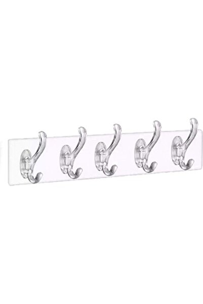 Marsilyan Silicone 5-Armed Transparent Adhesive Hanger () Ilkel-Grp9Y84
