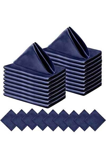 Arabest 20 Pack Satin Napkins,Square Satin Cloth,Elegant Soft Silk Napkin,Smo...