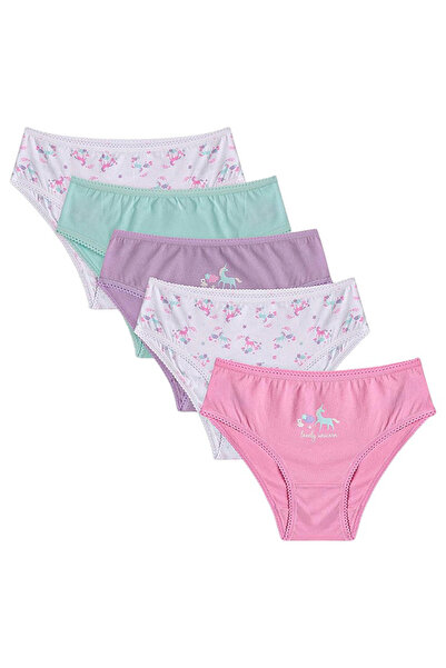 Penti Girl's Cotton Everyday Lovely 5-pack Brief - Mix