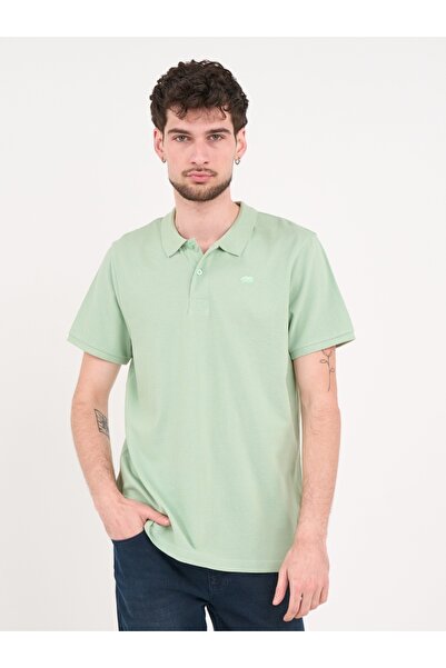 Timeout - Tricou barbat polo de culoare uniforma cu logo