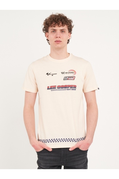 Lee Cooper - Tricou barbat cu maneca scurta si imprimeu grafic