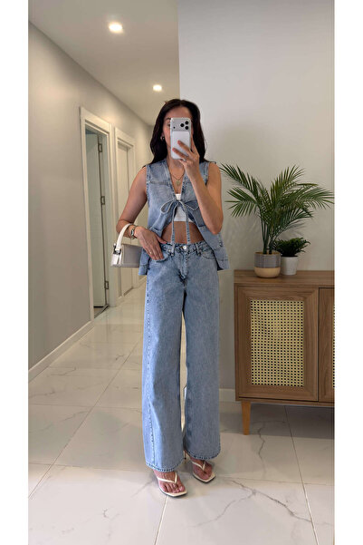 BİRCANÇİL Roders Blue Snow Wash Jean