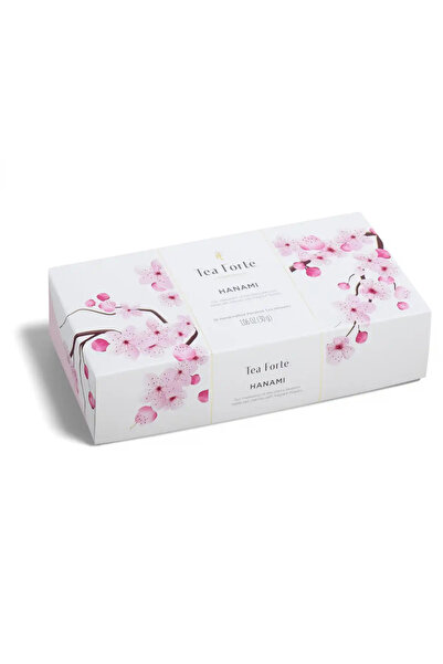 Tea Forte Ceai Organic Hanami cu Panglică Fină – Cutie cu 10 piramide de ceai