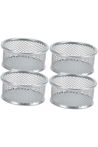 STARSTAR Paperclip organizer - Desktop organizer - 4-pack - Silver