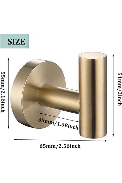 STARSTAR 2-pack towel hooks, SUS 304 stainless steel bathrobe hooks, bathrobe...