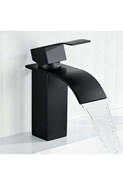 STARSTAR Black waterfall-style bathroom sink faucet, black bathroom sink fauc...