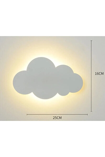 STARSTAR Cloud-shaped wall lamp - indoor wall lamp - acrylic lampshade w/buil...