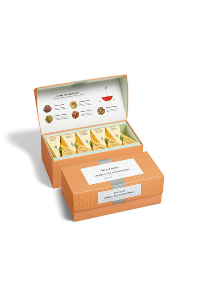 Tea Forte Box with 20 Herbal Assortment tea pyramids,