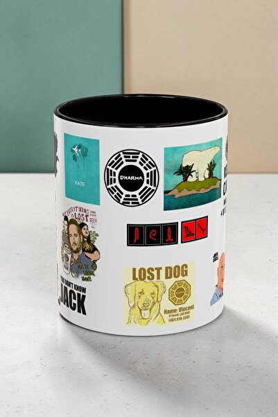 mugspaw Lost Dizi Kupa Bardak | Premium Porselen 330 ml | Lost Hediyesi