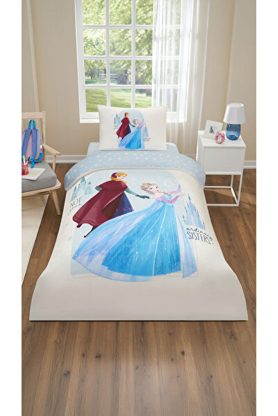 Özdilek Single Person Frozen Elsa and Anna Disney Licensed Pique Set