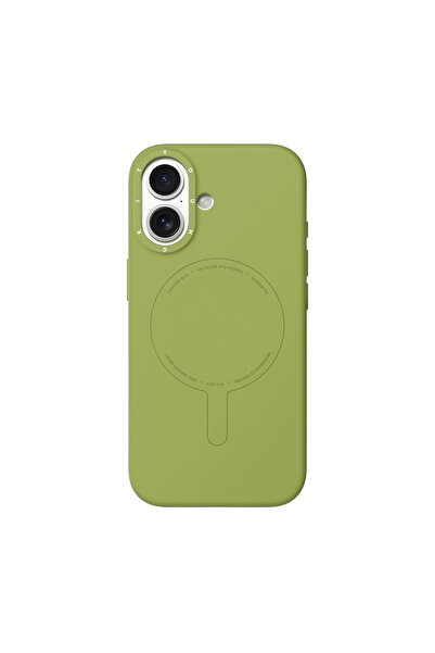 Youngkit iPhone 17 Uyumlu Kılıf M-Safe Şarj Özellikli Morandi Serisi Kapak Yeşil