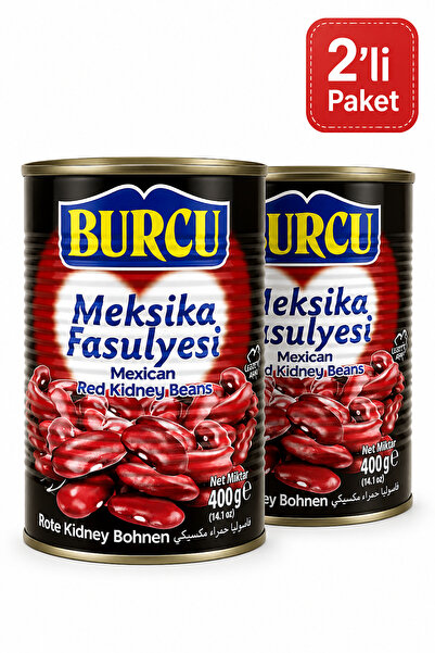 BURCU Kırmızı Meksika Fasulyesi Konservesi 400 gr x 2 Adet
