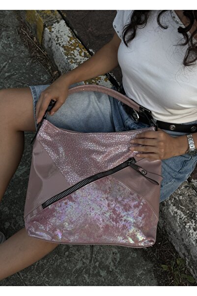 Çapraz Fermuarlı Vintage Premium Betty Kadın Omuz Çantası