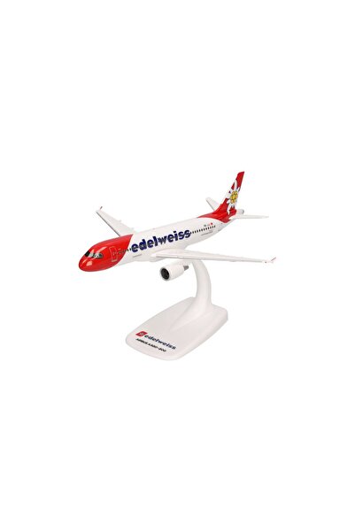 Herpa Macheta avion Airbus A320 Edelweiss Air, 19 cm, scara 1:200,HERPA