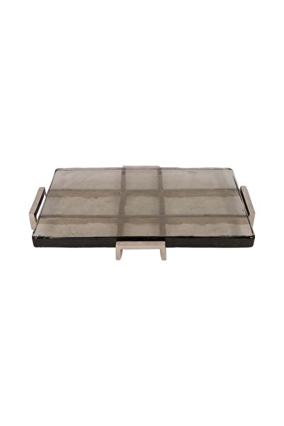 Sagebrook Home 19" Kingston Silver Rectangle Tray