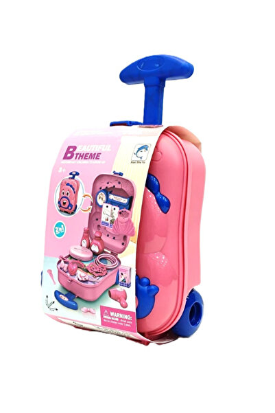 Generic Brand 2-in-1 Kids Beauty Rolling Suitcase – Pretend Makeup & Accessor...