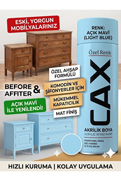 caxcolors CAX Akrilik Sprey Boya 400ml - Mobilya Yenileme Boyası, Komodin & Ş...